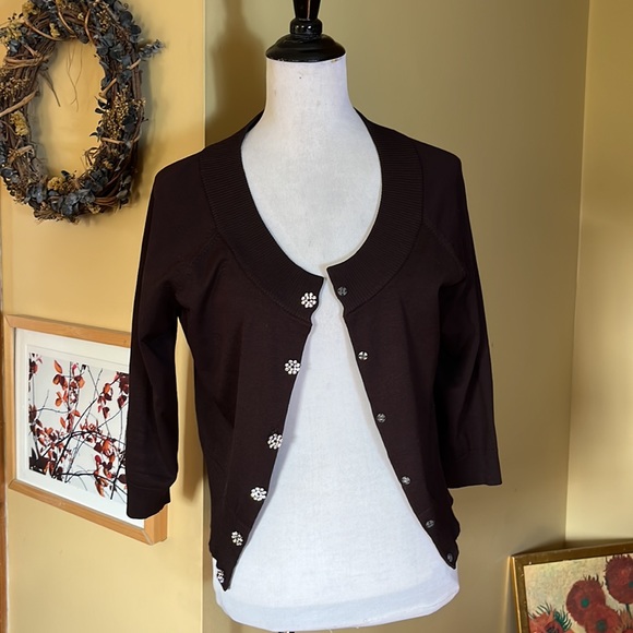 INC International Concepts Size Large
3/4 Sleeve Rhinestone Snap Buttons $89 NEW - Picture 7 of 12